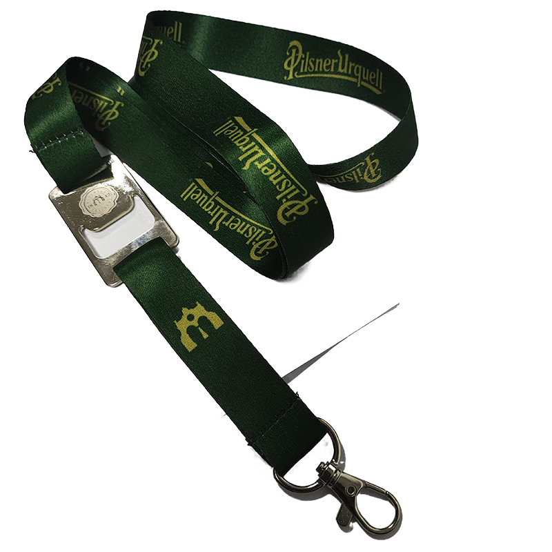 Pilsner Urquell Lanyard with bottle opener custom