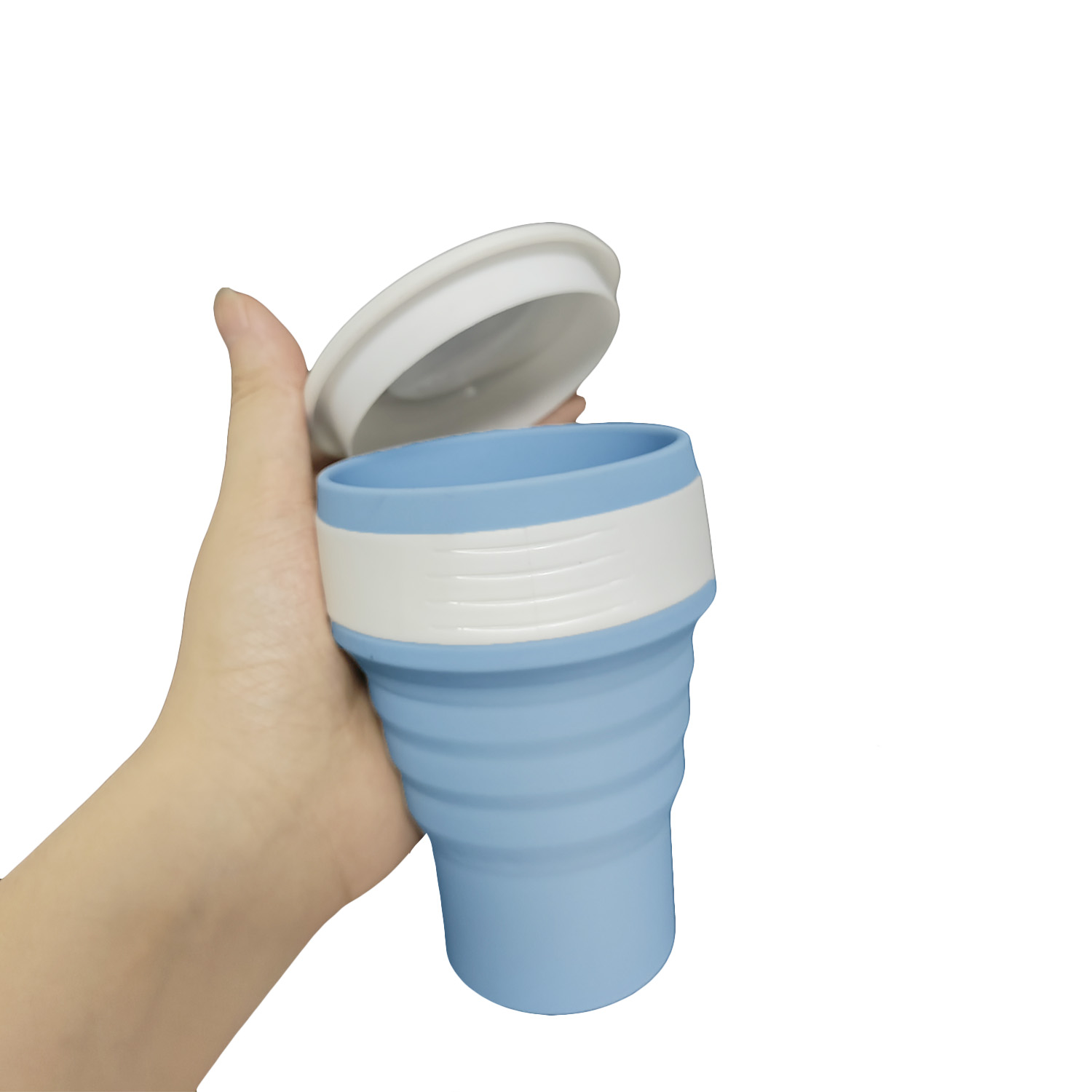 Silicone folding water cup