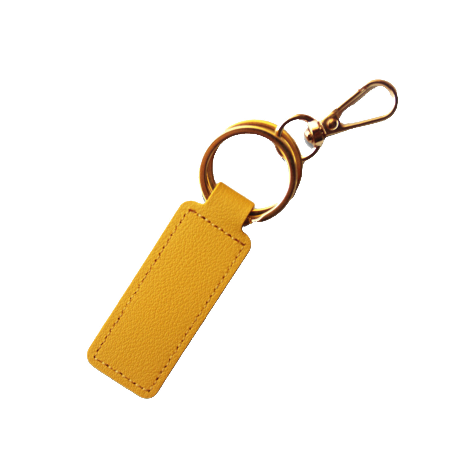 Small leather keychain