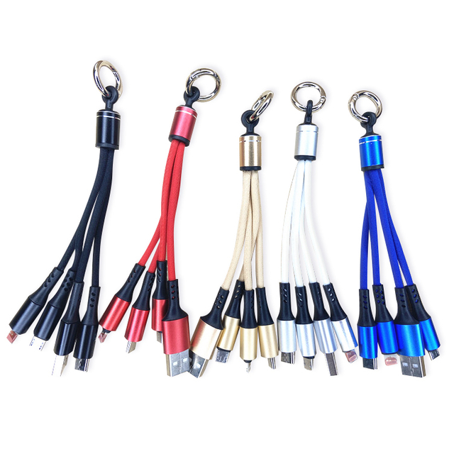 New Design 3-in-1 Mobile Phone Charging Cable with Custom Logo