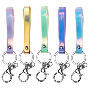 holographic color PVC Lanyard