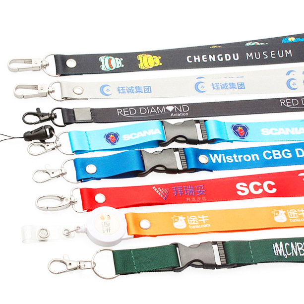 Customized Chessboard Grid Lanyard With sublimated logo