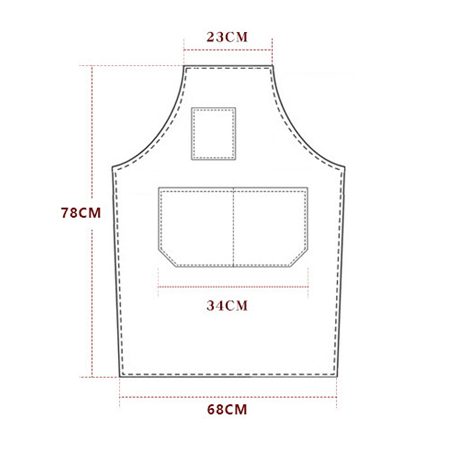 Denim multifunctional apron