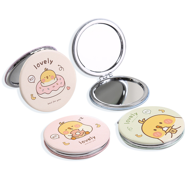 Customized Logo Flip cover Pocket Mirror 