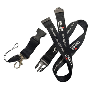 Silk Screen Custom Printed Lanyard Metal Hook Attachment 