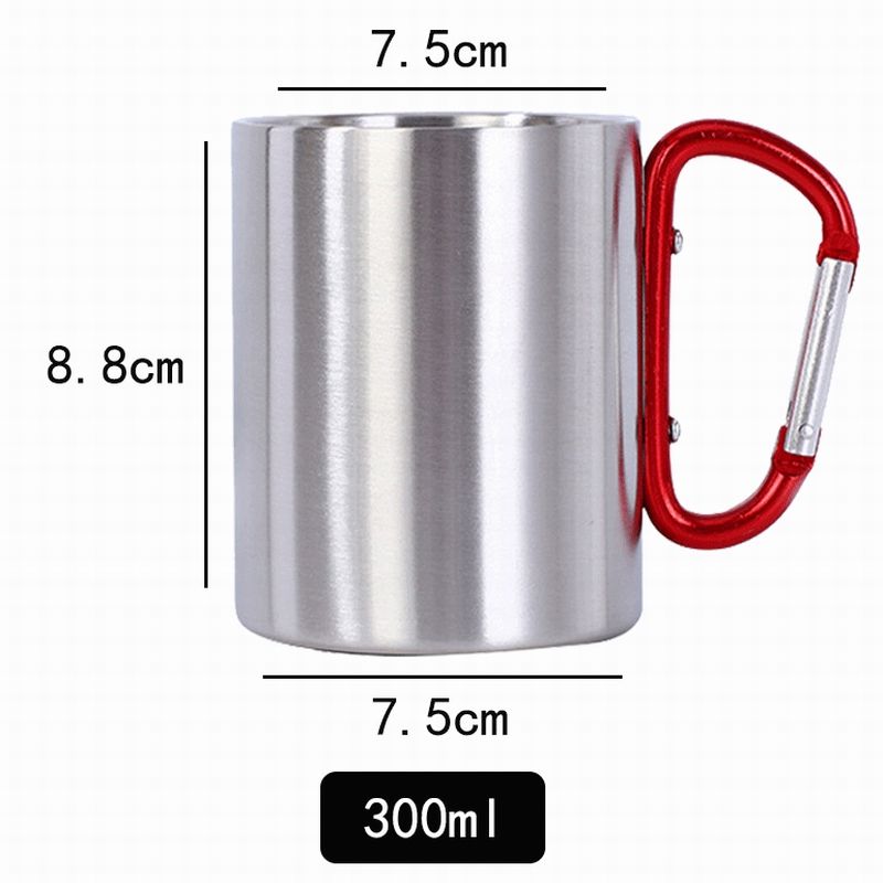 Metal mug with hiking buckle