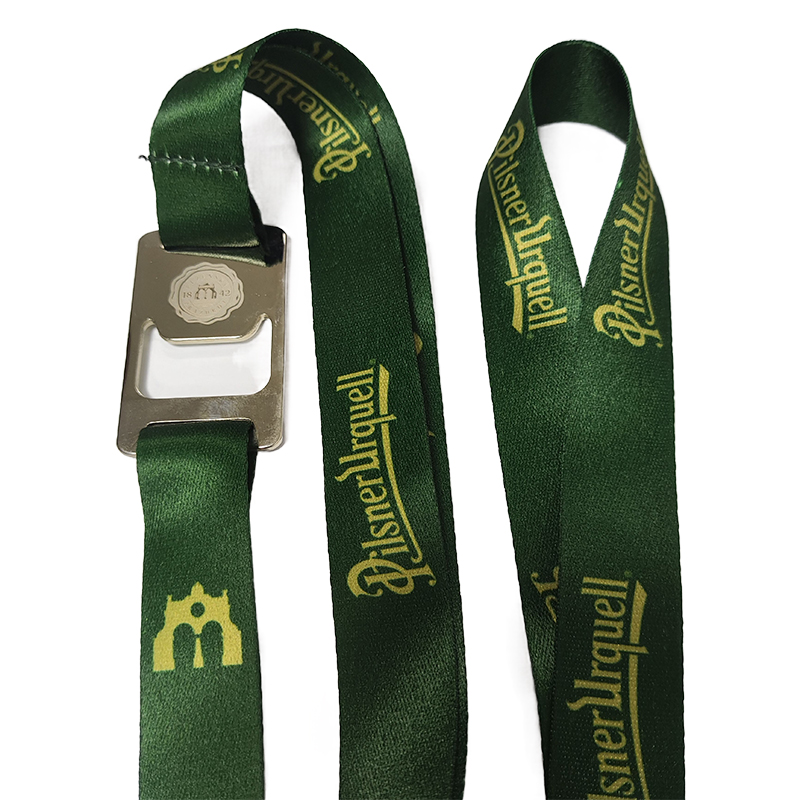 Pilsner Urquell Lanyard with bottle opener custom