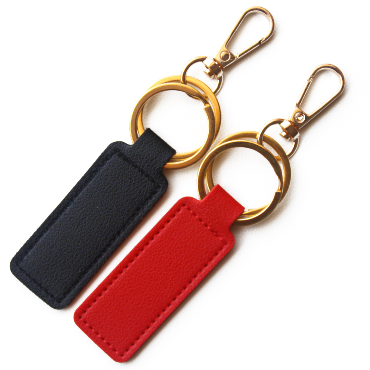 Small leather keychain