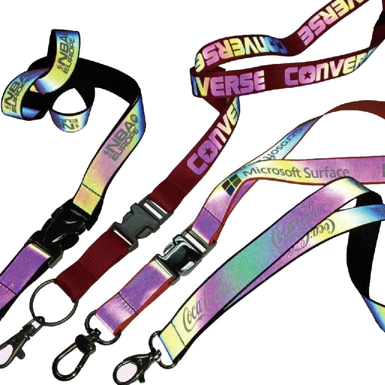 holographic color PVC Lanyard