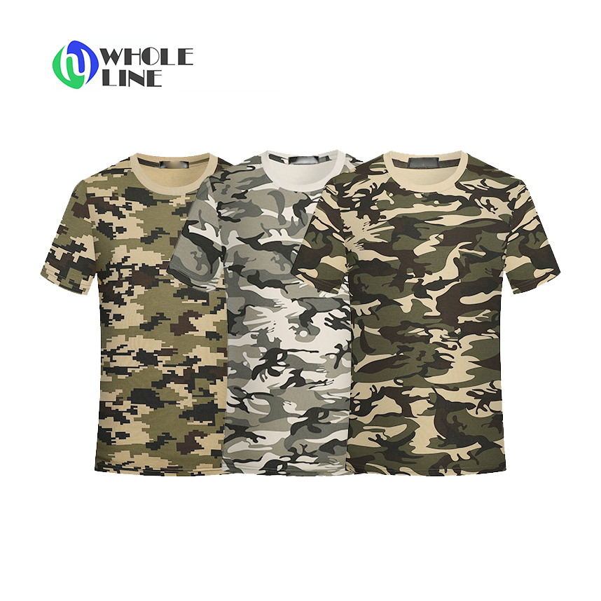 Custom Logo Camo Men's T-shirt