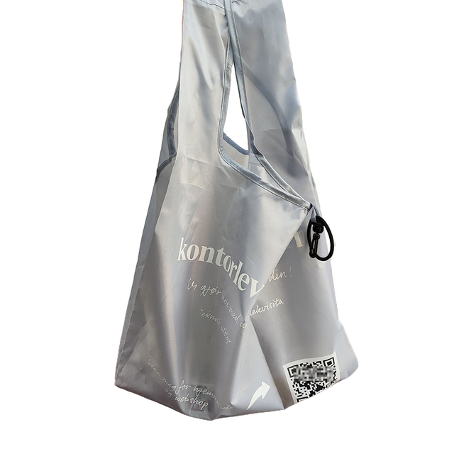 Double-sided printing corporate promotional folding shopping bag