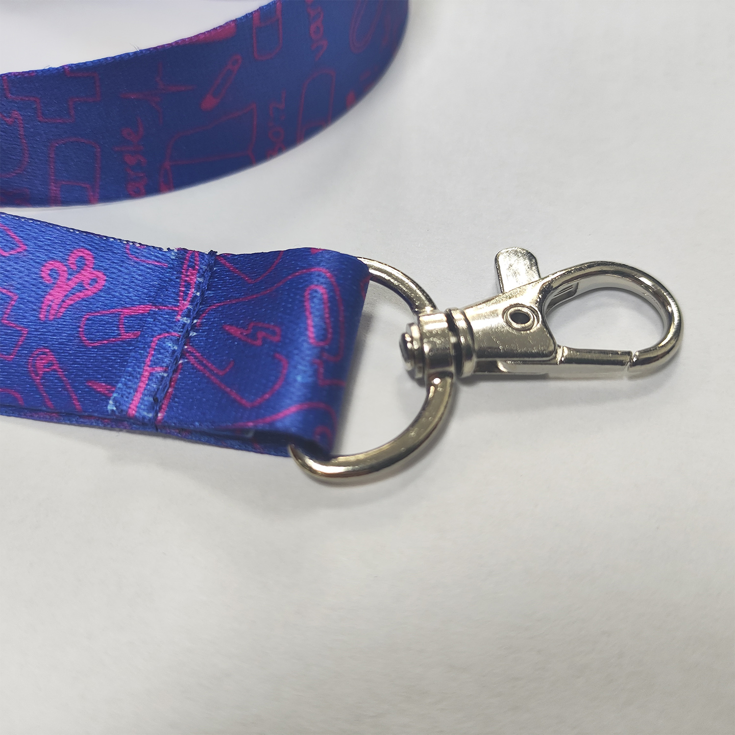 Customized Sublimation Eco-friendly Breakaway Polyester Keychain Lanyard 