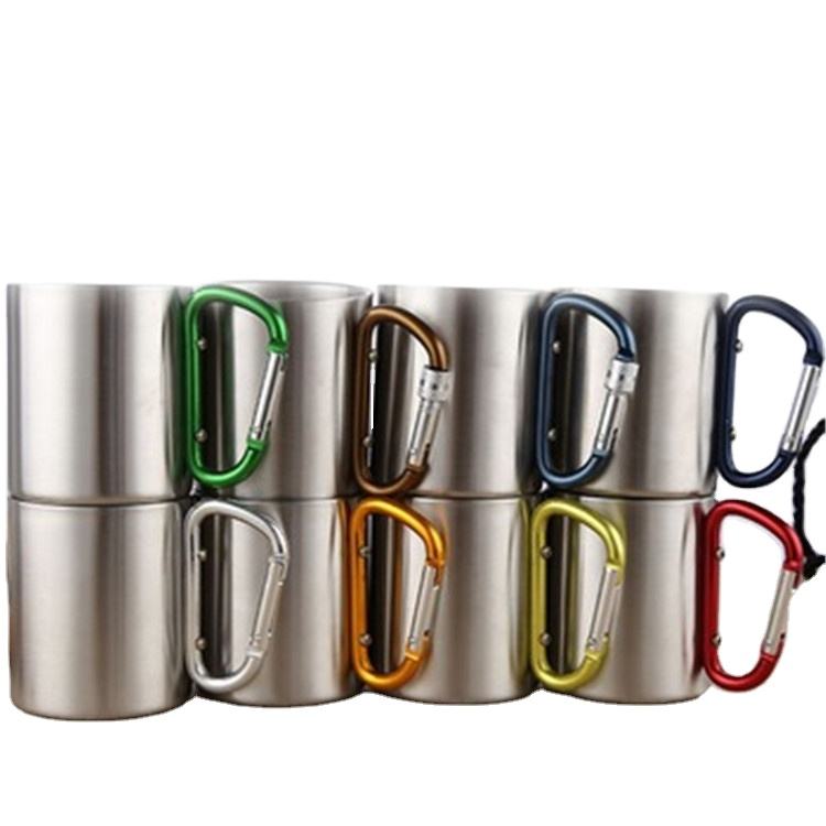 Metal mug with hiking buckle