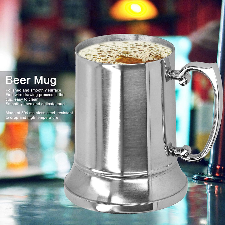 Double Wall Metal Beer Mug