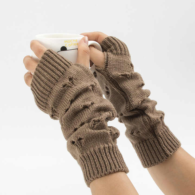 Knitted Fingerless Gloves