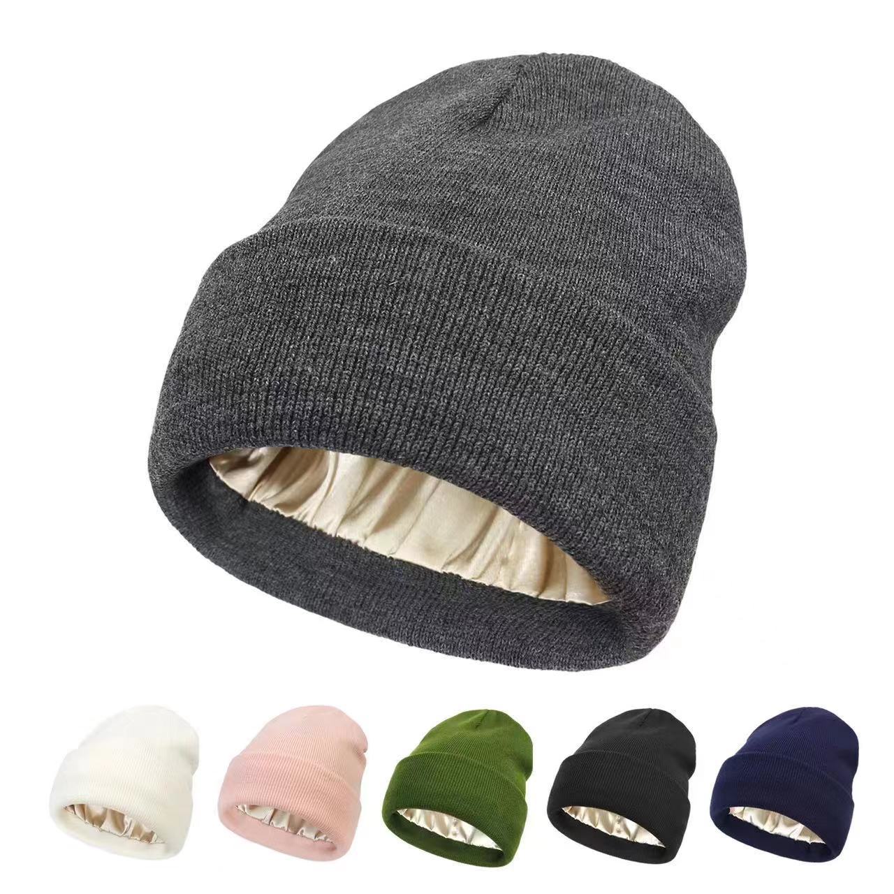  satin lined beanies Customized