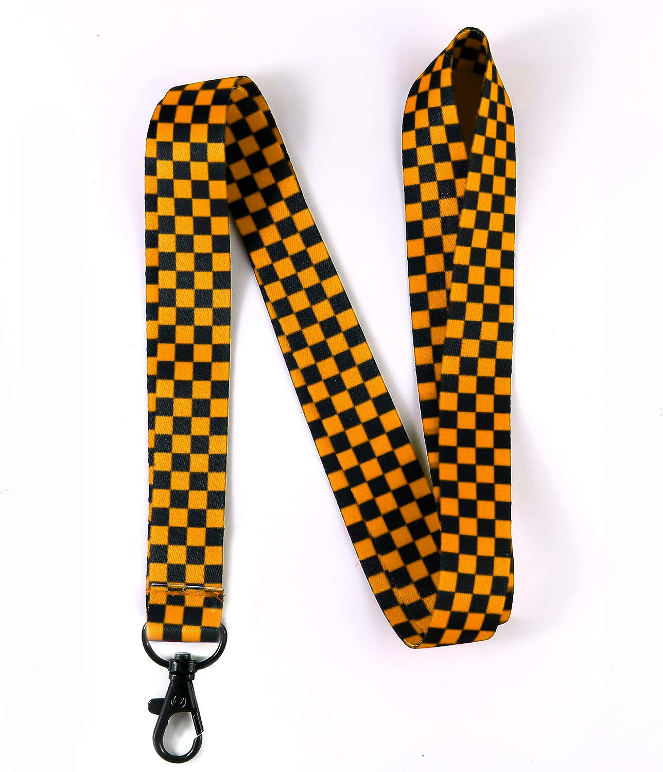 Customized Chessboard Grid Lanyard With sublimated logo