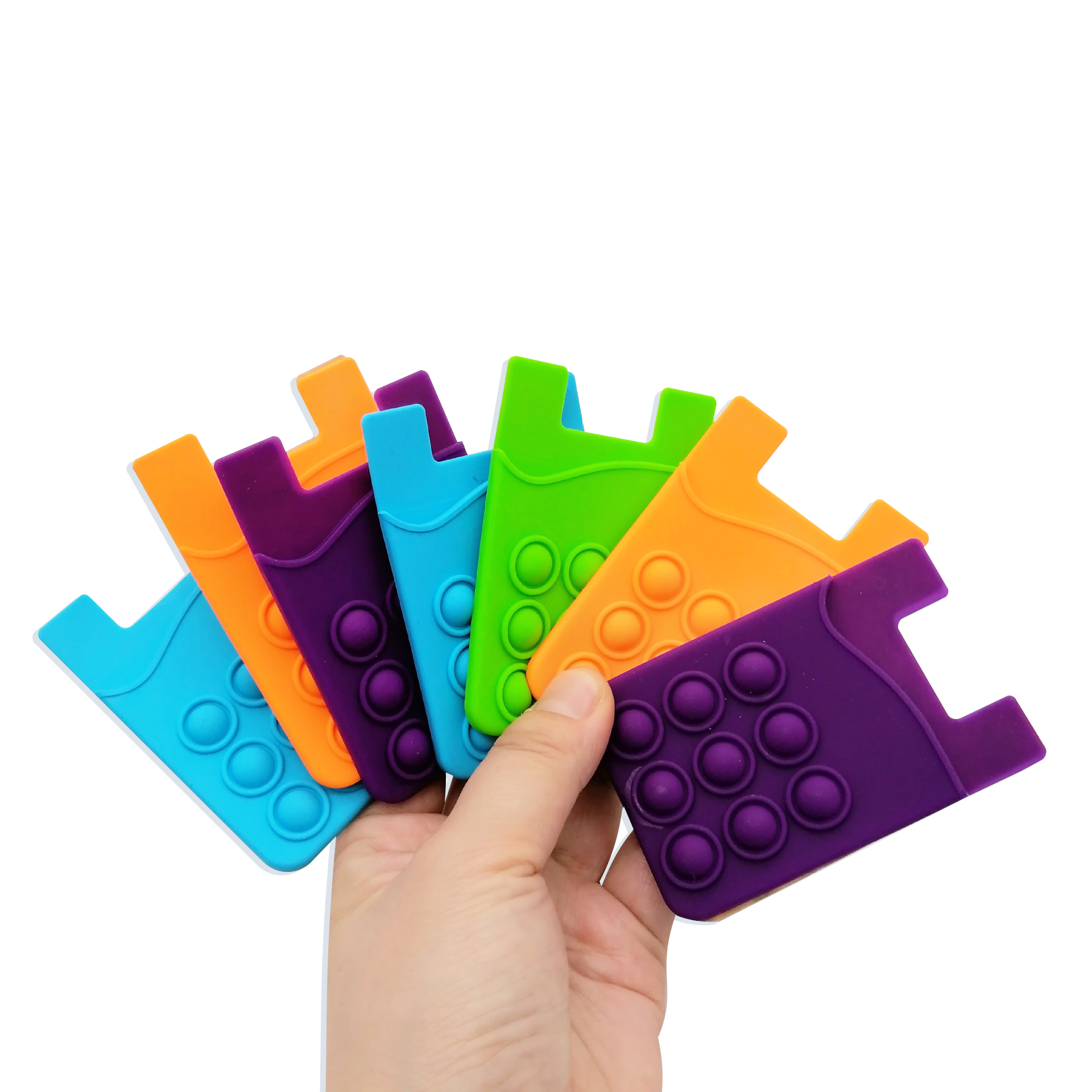 Anti-stress Silicone cardholder