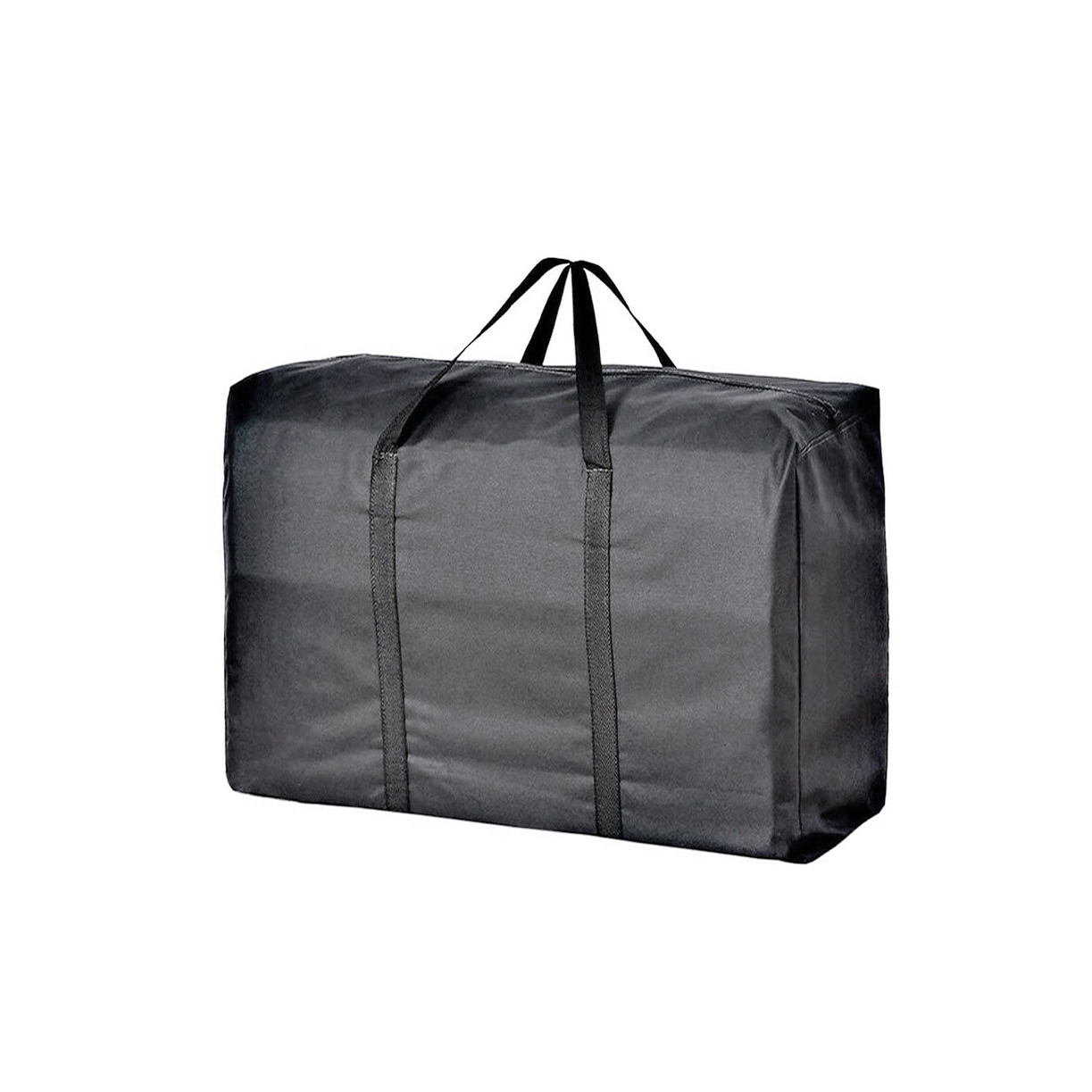 Solid 600D Polyester Shopping Bag with Long Handles