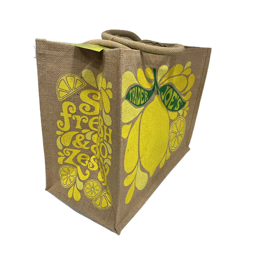 Customized mascot linen shopping tote bag