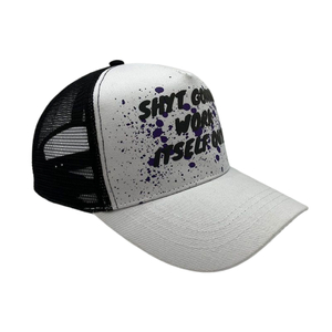 offset printing white truck driver hat