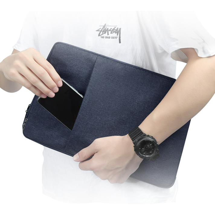 Custom multifunction canvas simple waterproof portable Laptop Case