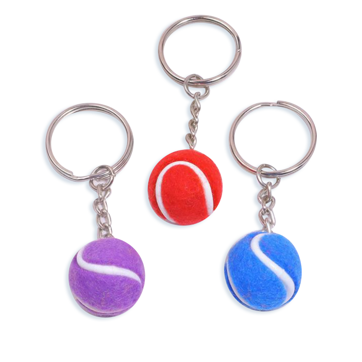 Custom High Quality Tennis Ball Keyring