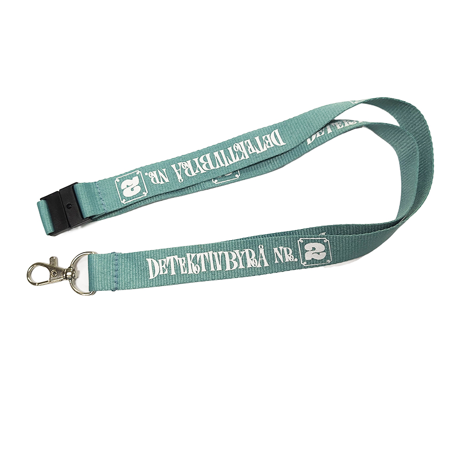 Eco friendly Logo Printed Lanyard With Detachable Key Ring 900X25mm