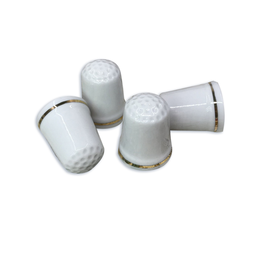 Ceramic thimble finger sleeve