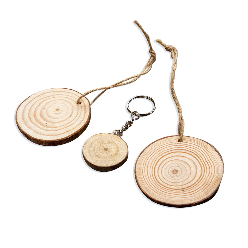 custom Natural Wooden Keyring 