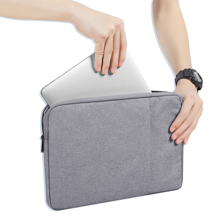 Custom multifunction canvas simple waterproof portable Laptop Case