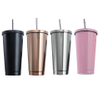 Custom Double Wall Stainless Steel Cups Tumblers With Lid And Straw