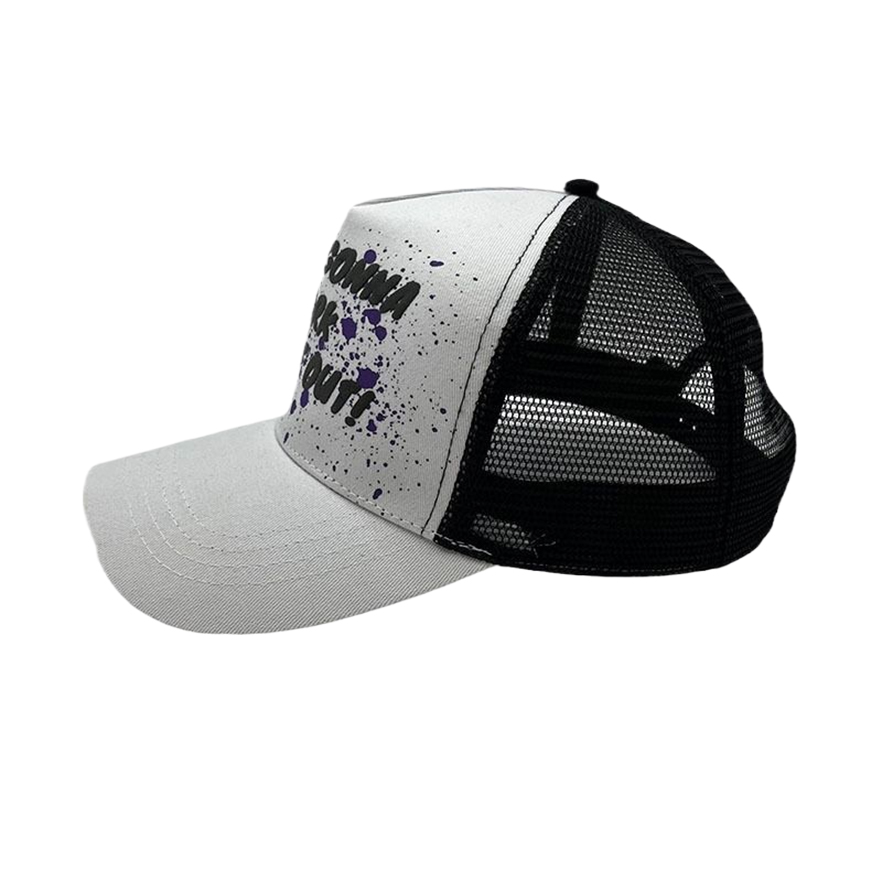 offset printing white truck driver hat