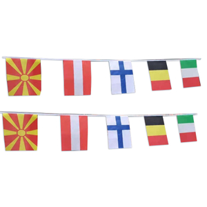 Rectangular flag decoration