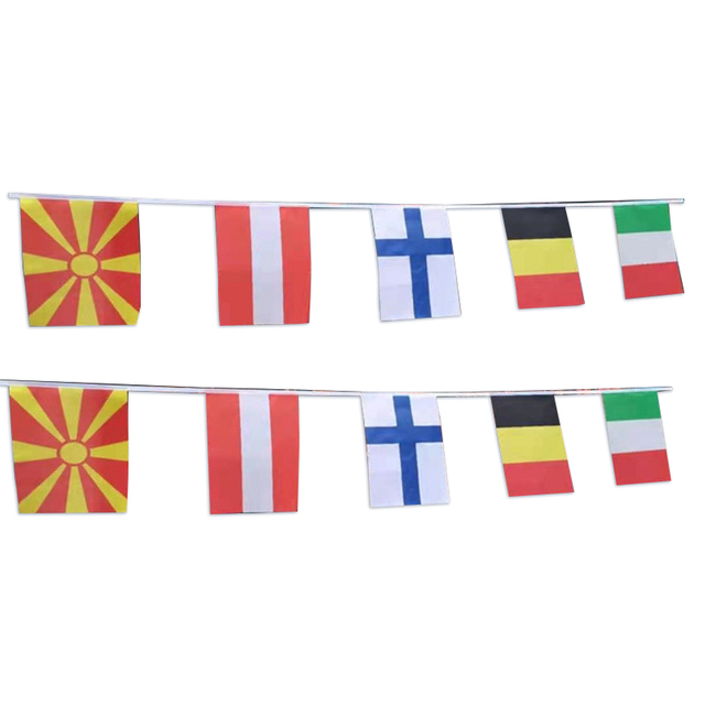 Rectangular flag decoration