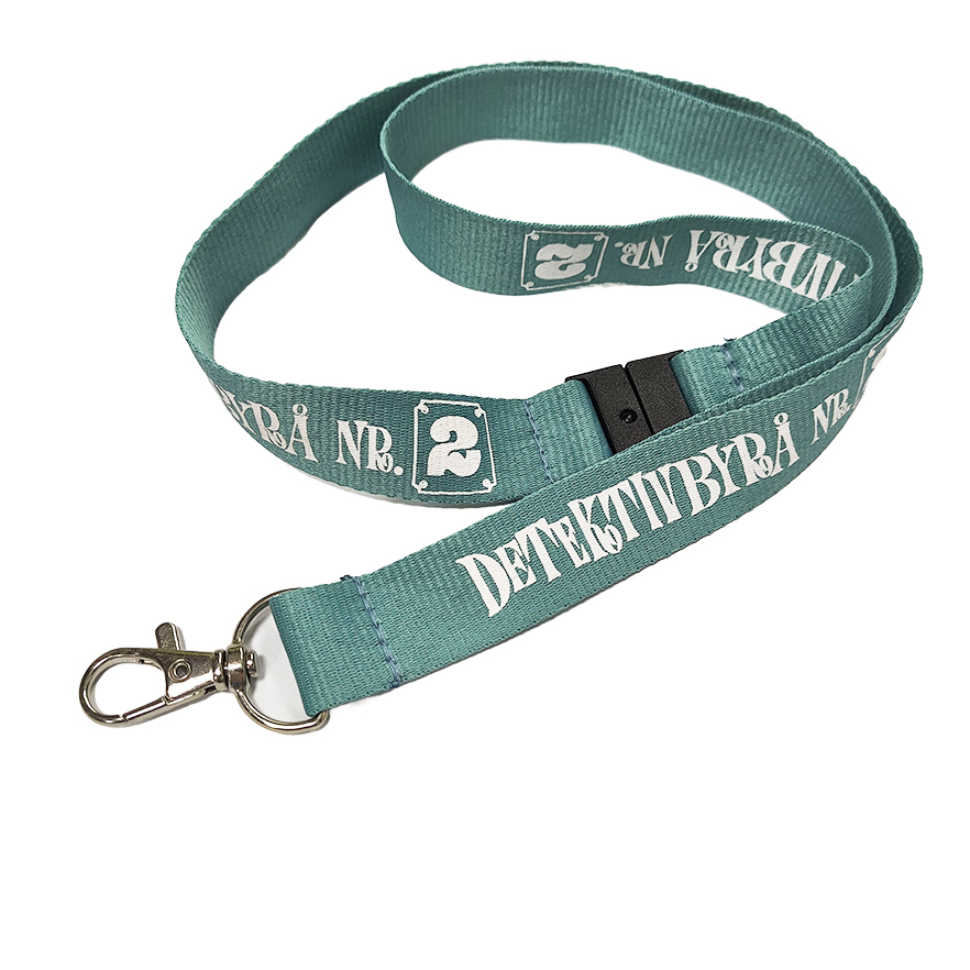 Eco friendly Logo Printed Lanyard With Detachable Key Ring 900X25mm