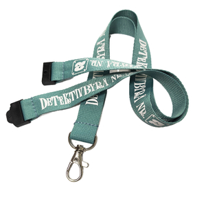 Eco friendly Logo Printed Lanyard With Detachable Key Ring 900X25mm