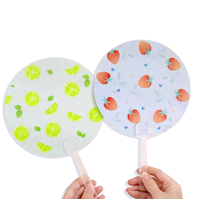 Plastic hand fan