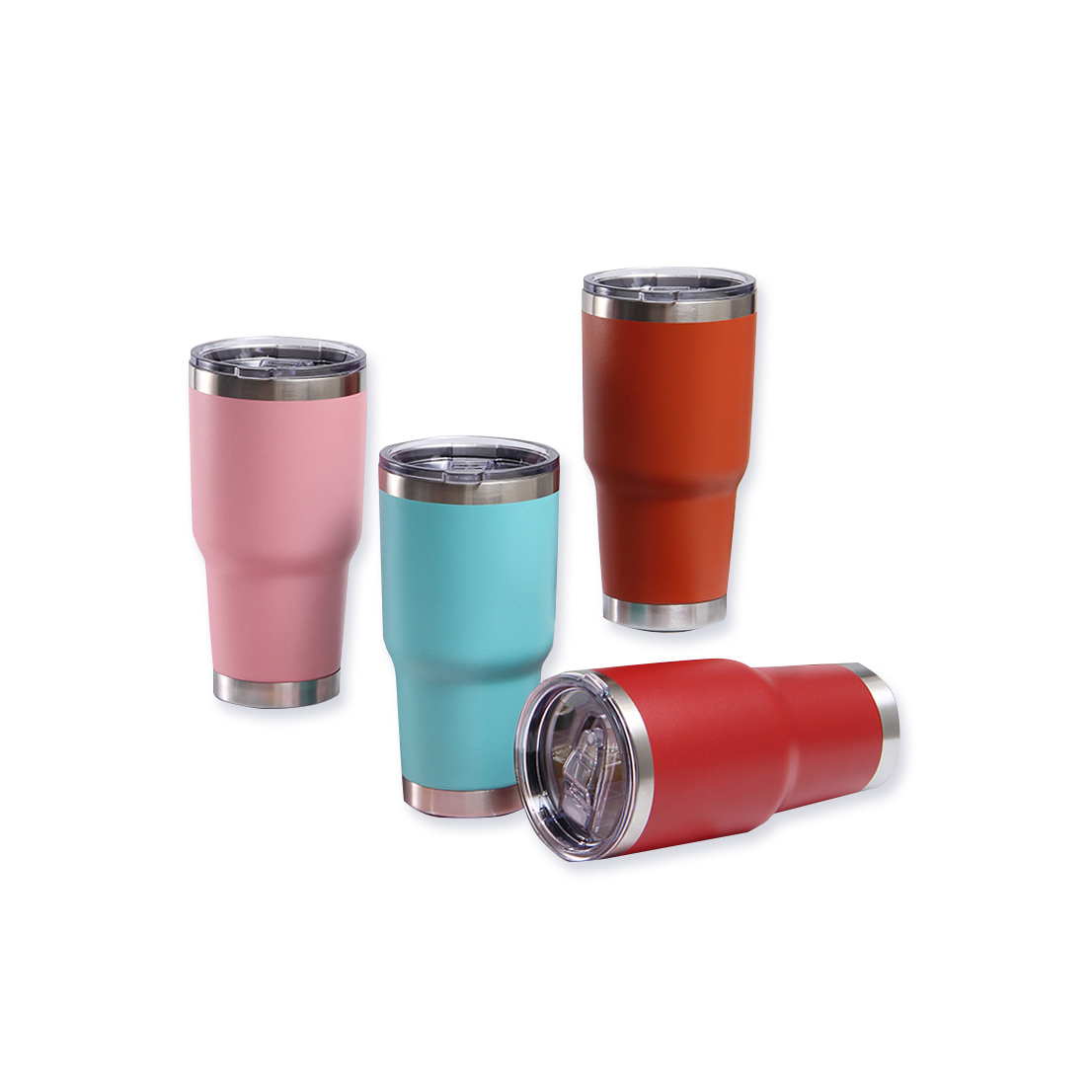 double wall vacuum metal tumblers