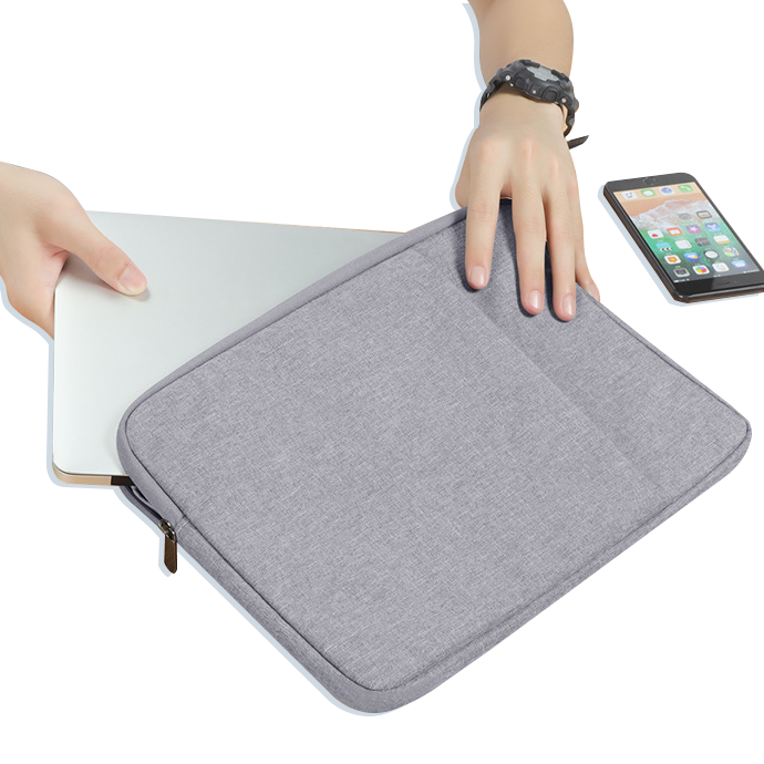 Custom multifunction canvas simple waterproof portable Laptop Case