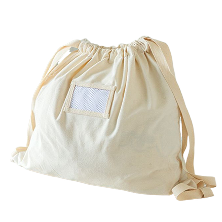 Customized canvas drawstring bag