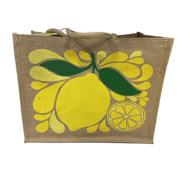 Customized mascot linen shopping tote bag