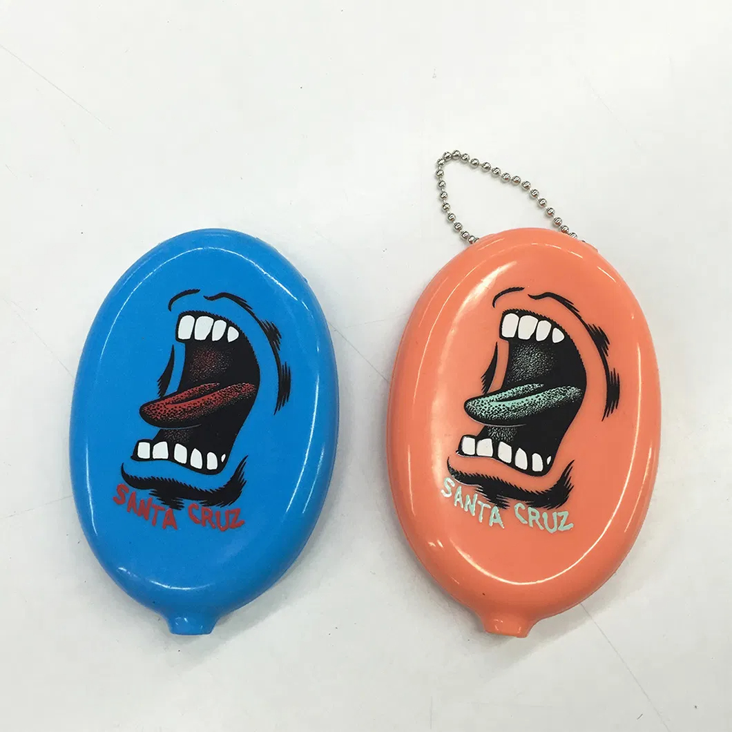 Silicone wallet keychain