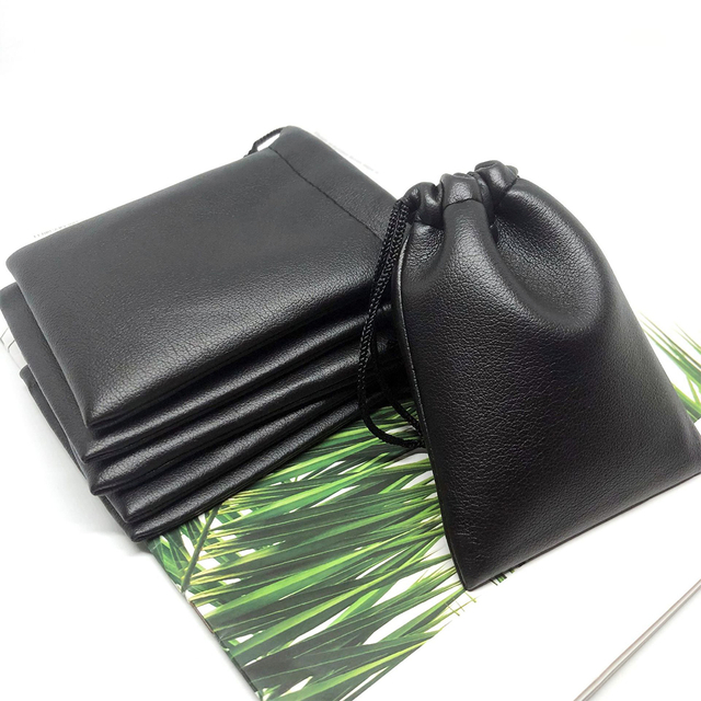  leather Drawstring gift Bag