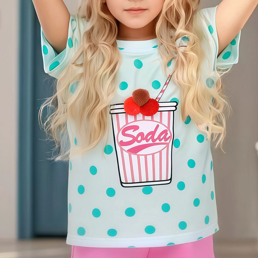 short-sleeved T-shirt for girls